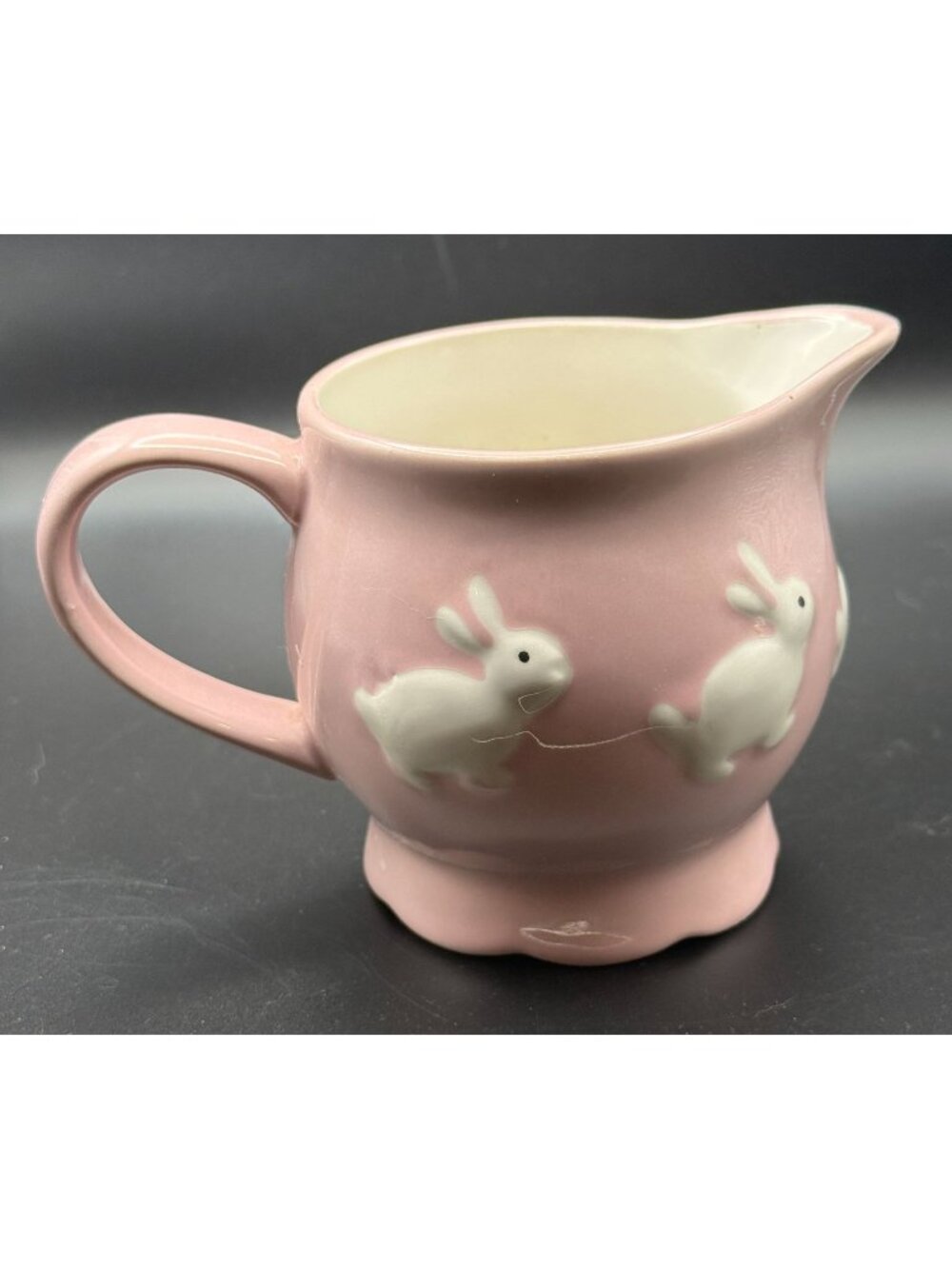 Retired Kate Williams Bunny Creamer | Global Design Connections Pink Rabbit Crea